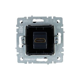 Розетка СП BRITE HDMI РHDMI-0-БрЧ механизм черн. IEK BR-H10-K02