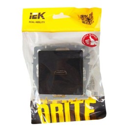 Розетка СП BRITE HDMI РHDMI-0-БрЧ механизм черн. IEK BR-H10-K02