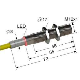 Выключатель бесконтактный PS2-12M73-2B21-Z (ВБ2.12М.73.2.2.1.Z) МЕГА-К A8010-80088245