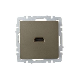 Розетка СП BRITE HDMI РHDMI-0-БрШ механизм шампань IEK BR-H10-K37