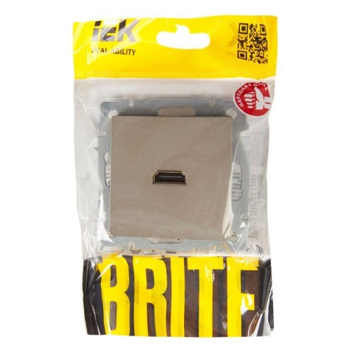 Розетка СП BRITE HDMI РHDMI-0-БрШ механизм шампань IEK BR-H10-K37