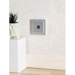 Розетка телевизионная оконечная TV СП Brite РТВ11-0-БрА механизм алюм. IEK BR-A10-O-K47