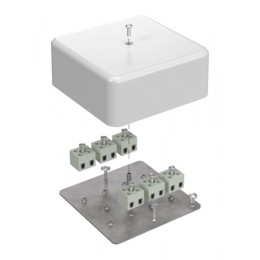 Коробка огнестойкая для кабель-канала 40-0470-FR2.5-12 Е15-Е60 (латунь) RAL9003 103х103х45 (22 шт/ко