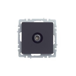 Розетка телевизионная оконечная TV СП Brite РТВ11-0-БрГ механизм графит IEK BR-A10-O-K53