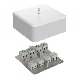 Коробка огнестойкая для кабель-канала 40-0470-FR2.5-16 Е15-Е60 (латунь) RAL9003 103х103х45 (22 шт/ко