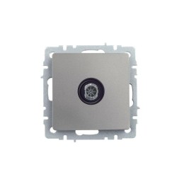 Розетка телевизионная оконечная TV СП Brite РТВ11-0-БрС механизм сталь IEK BR-A10-O-K46