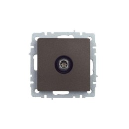 Розетка телевизионная оконечная TV СП Brite РТВ11-0-БрТБ механизм бронза IEK BR-A10-O-K45