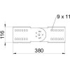 Комплект для лотка соединительный шарнирный H=110мм WRGV 110 FT (болт + шайба + гайка) гор. оцинк. O