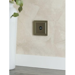 Розетка телевизионная оконечная TV СП Brite РТВ11-0-БрШ механизм шампань IEK BR-A10-O-K37