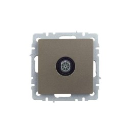 Розетка телевизионная оконечная TV СП Brite РТВ11-0-БрШ механизм шампань IEK BR-A10-O-K37