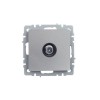 Розетка телевизионная проходная TV СП Brite РТВ10-0-БрА механизм алюм. IEK BR-A10-P-K47