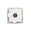 Розетка телевизионная проходная TV СП Brite РТВ10-0-БрЖ механизм жемчуж. IEK BR-A10-P-K36