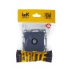 Розетка телевизионная проходная TV СП Brite РТВ10-0-БрМ механизм маренго IEK BR-A10-P-K35