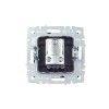 Розетка телевизионная проходная TV СП Brite РТВ10-0-БрС механизм сталь IEK BR-A10-P-K46