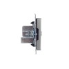 Розетка телевизионная проходная TV СП Brite РТВ10-0-БрС механизм сталь IEK BR-A10-P-K46
