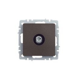 Розетка телевизионная проходная TV СП Brite РТВ10-0-БрТБ механизм бронза IEK BR-A10-P-K45