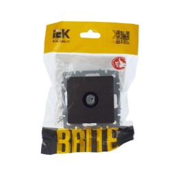 Розетка телевизионная проходная TV СП Brite РТВ10-0-БрТБ механизм бронза IEK BR-A10-P-K45