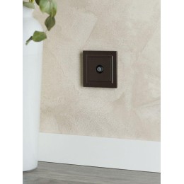 Розетка телевизионная проходная TV СП Brite РТВ10-0-БрТБ механизм бронза IEK BR-A10-P-K45