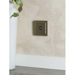 Розетка телевизионная проходная TV СП Brite РТВ10-0-БрШ механизм шампань IEK BR-A10-P-K37