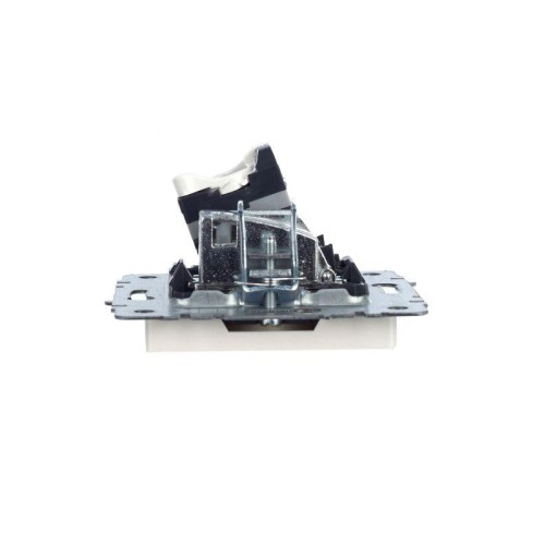 Розетка компьютерная + телевизионная 2-м Brite РТВ/РК12-БрЖ RJ45 кат.5E + TV механизм жемчуж. IEK BR