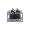 Розетка компьютерная двойн. СП RJ45 кат.5E BRITE РК10-2-БрЖ механизм жемчуж. IEK BR-K20-1-K36