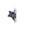 Розетка компьютерная двойн. СП RJ45 кат.5E BRITE РК10-2-БрЖ механизм жемчуж. IEK BR-K20-1-K36