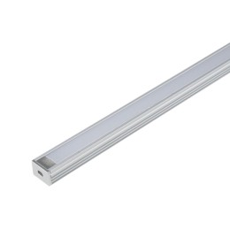 Профиль алюминиевый для LED ленты UFE-A10 SILVER 200 POLYBAG накладной анодир. (дл.2м) Uniel UL-0000