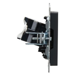 Розетка компьютерная СП RJ45 кат.5E BRITE РК10-БрГ механизм графит IEK BR-K10-1-K53