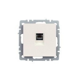 Розетка компьютерная СП RJ45 кат.5E BRITE РК10-БрЖ механизм жемчуж. IEK BR-K10-1-K36