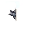 Розетка компьютерная СП RJ45 кат.5E BRITE РК10-БрЖ механизм жемчуж. IEK BR-K10-1-K36