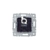 Розетка компьютерная СП RJ45 кат.5E BRITE РК10-БрЖ механизм жемчуж. IEK BR-K10-1-K36