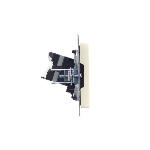 Розетка компьютерная СП RJ45 кат.5E BRITE РК10-БрКр механизм беж. IEK BR-K10-1-K10