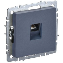 Розетка компьютерная СП RJ45 кат.5E BRITE РК10-БрМ механизм маренго IEK BR-K10-1-K35