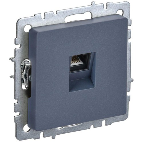 Розетка компьютерная СП RJ45 кат.5E BRITE РК10-БрМ механизм маренго IEK BR-K10-1-K35