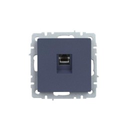 Розетка компьютерная СП RJ45 кат.5E BRITE РК10-БрМ механизм маренго IEK BR-K10-1-K35