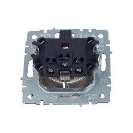 Розетка BRITE РС11-1-0-БрА 16А с заземл. без защ. шторки механизм алюм. IEK BR-R11-16-K47