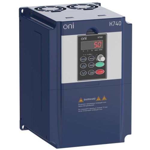 Преобразователь частоты K740 380В 3Ф 5.5-7.5кВт 13-17А тор. энкодер Profibus ONI K740-33-055G075PTMZ