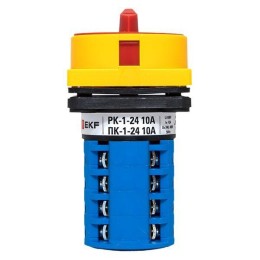 Переключатель кулачковый ПК-1-24 10А 4п "1-0-2" с блокировкой IP65 PROxima EKF pk-1-24-10-a65