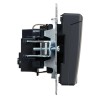Розетка BRITE РСбш10-3-БрГ 16А IP20 с заземл. защ. шторки с крышкой механизм графит IEK BR-R16-16-K5