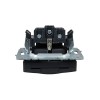 Розетка BRITE РСбш10-3-БрГ 16А IP20 с заземл. защ. шторки с крышкой механизм графит IEK BR-R16-16-K5
