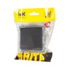 Розетка BRITE РСбш10-3-БрГ 16А IP20 с заземл. защ. шторки с крышкой механизм графит IEK BR-R16-16-K5