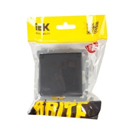 Розетка BRITE РСбш10-3-БрГ 16А IP20 с заземл. защ. шторки с крышкой механизм графит IEK BR-R16-16-K5