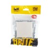 Розетка BRITE РСбш10-3-БрЖ 16А IP20 с заземл. защ. шторки с крышкой механизм жемчуж. IEK BR-R16-16-K