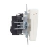 Розетка BRITE РСбш10-3-БрЖ 16А IP20 с заземл. защ. шторки с крышкой механизм жемчуж. IEK BR-R16-16-K