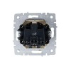 Розетка BRITE РСбш10-3-БрКр 16А IP20 с заземл. защ. шторки с крышкой механизм беж. IEK BR-R16-16-K10