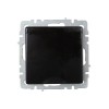 Розетка BRITE РСбш10-3-БрЧ 16А IP20 с заземл. защ. шторки с крышкой механизм черн. IEK BR-R16-16-K02