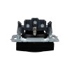 Розетка BRITE РСбш10-3-БрЧ 16А IP20 с заземл. защ. шторки с крышкой механизм черн. IEK BR-R16-16-K02