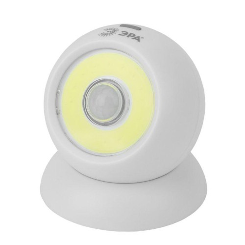 Фонарь SB-802 подсветка с датчиком движения Сфера-2 COB 3хAAA 360г магнит карт (20/80/336) ЭРА Б0036