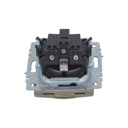 Розетка BRITE РСбш10-3-БрШ 16А IP20 с заземл. защ. шторки с крышкой механизм шампань IEK BR-R16-16-K