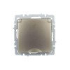 Розетка BRITE РСбш10-3-БрШ 16А IP20 с заземл. защ. шторки с крышкой механизм шампань IEK BR-R16-16-K